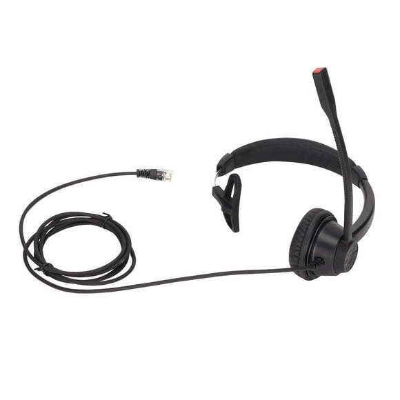 Corded Telephone Headset,RJ9 Telephone Headset Noise R Telephone Headset Wired Business Headphonewith Mic Enhanced Durability