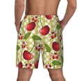 thumbnail image 4 of Gaeub Cherries and Ladybirds Mens Swim Trunks Stretch Beach Shorts Quick Dry for Men Swim Shorts Swimwear with Pockets- XX-Large, 4 of 9