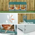 thumbnail image 5 of Chicken Nesting Box, 3 Compartment Metal Nesting Box for Chicken, Indoor & Outdoor Use, Green, 5 of 10