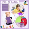 thumbnail image 3 of 100 Pack Composition Notebooks A5/A6 Ruled Lined Composition Kraft Notebooks Bulk Soft Cover Journals Travel Diary Memo for Students Classroom Office Supplies(A5,Purple), 3 of 13