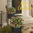 thumbnail image 7 of Christmas Glowing Christmas Tree Christmas Planter Filler Planter Christmas Holiday Planter Filler Outdoor Decorations Lighted Faux Xmas Trees With Tripod Stake Practical, 7 of 7
