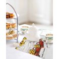 thumbnail image 4 of Sunflower Truck Kitchen Dish Towels for Drying Dishes Set of 2, Elegant Yellow Floral Summer Botanical Wooden Waffle Weave Microfiber Hand Tea Bathroom Towels Quick Dry & Absorbent Towel 12x12, 4 of 7