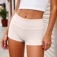 thumbnail image 2 of Women's Folding Waist Solid Color Short Base Low Rise Leggings Footed Leggings for Women S, 2 of 6