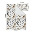 thumbnail image 5 of Beagle Dog and Footprints Duvet Cover and Pillowcase Set for Single Bedding, Bedroom Accessories for Kids Teens, 5 of 5