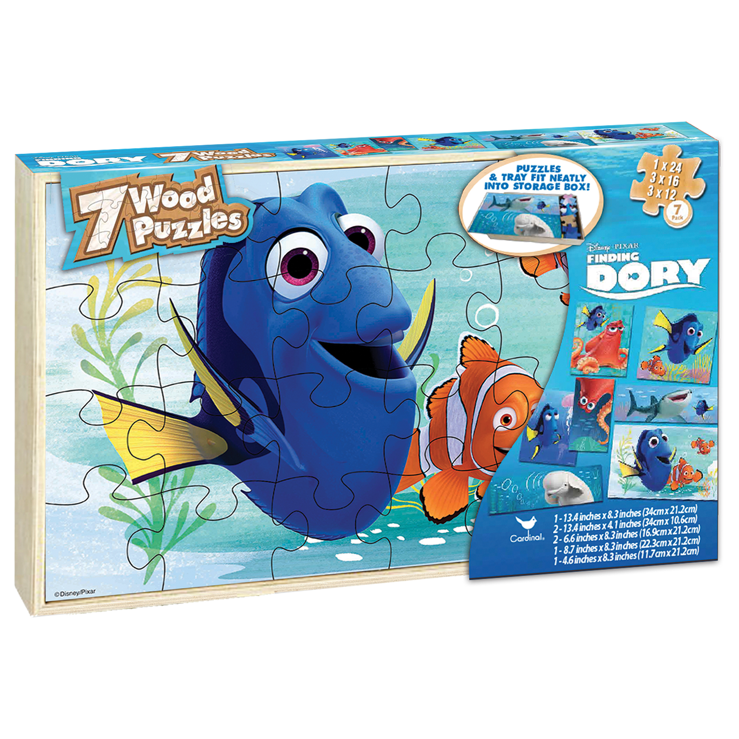 Finding Dory 7 Wood Jigsaw Puzzles In Wood Storage Box Walmart Finding Dory 7 Wood Jigsaw Puzzles In Wood Storage Box Walmart