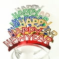 thumbnail image 6 of 12PCS Sparkling Headband HAPPY NEW YEAR Glitter Paper Tiaras Party Accessory (Random Color), 6 of 6