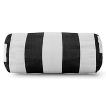 Majestic Home Goods Bolster Pillow Vertical Stripe Black