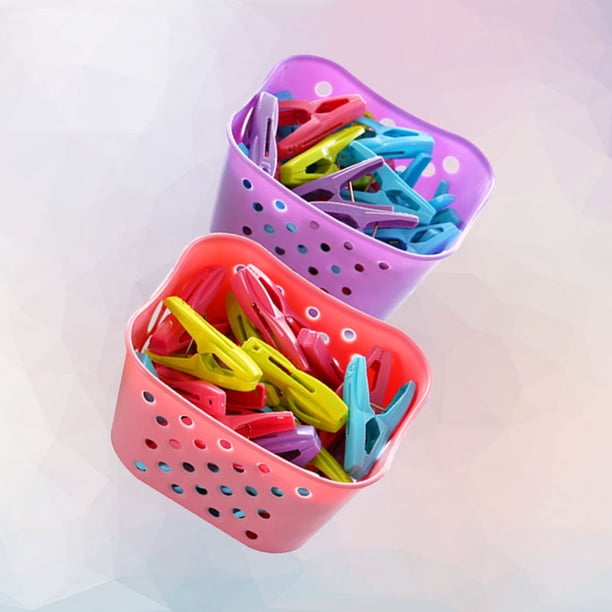 WASHWEPE 60Ud Clips De Plástico Para Calcetines Y Ropa Con Fuerte Fuerza De Sujeción Para Balcones