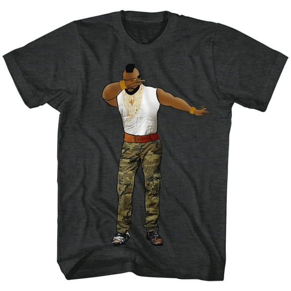 Mr. T Dabbin' Gray Heather Adult T-Shirt