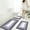 Gray, variant on 3 Piece Bathroom Rug Set Microfiber Contour Mats, Soft Absorbent Non-Slip Shower and Toilet Mats, Machine Washable Bath Mat for Floor Protection, Brown