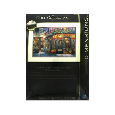 UPC: 0088677352240 | Simplicity European Bistro Counted Cross Stitch Kit by Dimensions  1 Each