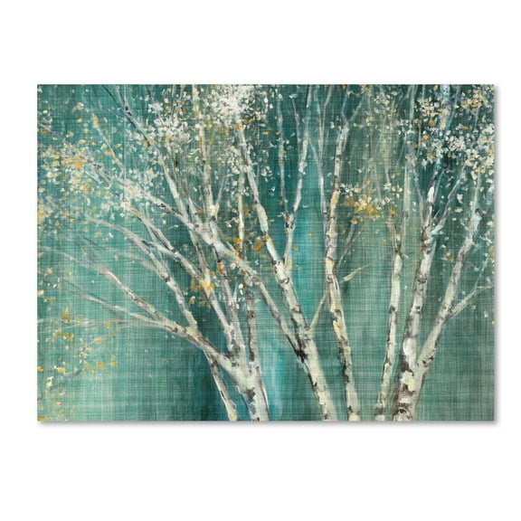 Trademark Fine Art 'Blue Birch' Canvas Art by Julia Purinton