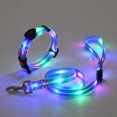 thumbnail image 3 of CBFFDC Flashing Dog Collar LED Light Dog Collar Adjustable Length USB Rechargeable 3 Light Modes Wrapped Rubber Webbing Night Glow Collar, 3 of 7