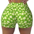 thumbnail image 2 of Picia Daisies Flowers Printed Workout Shorts for Women Seamless Scrunch Butt Lifting High Waisted Yoga Gym Booty Running Moisture-wicking Short Pants-XX-Large, 2 of 9