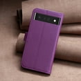 thumbnail image 5 of Nalacover Premium High Quality Wallet Case for Google Pixel 7 Pro, Strong Magnetic Clasp Case with [RFID Blocking] Card Holder Kickstand Magnetic,Leather Flip Case for Google Pixel 7 Pro, Purple, 5 of 8