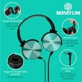 thumbnail image 4 of Classroom Headphones Bulk 5 Pack, Student On Ear Color Varieties, Comfy Swivel Earphones for Library, School, Airplane, Kids, for Online Learning and Travel, Noise Reducing, Stereo Sound 3.5mm Jack, 4 of 7