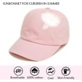 thumbnail image 2 of 2Pcs Baby Baseball Cap Toddler Hat for Boys Girls Baby Sun Hat Cotton Kids Baseball Hat Infant Hat Cap (Beige & Light-pink,9-24 Months), 2 of 6
