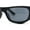 All Black, variant on 90s Styling Sport Wrap Runway Trend Plastic Sunglasses All Black