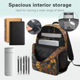 thumbnail image 5 of Uorisanigo 17 inch Boys Backpack School, Multifunctional Highland Cow Sunflower Travel & Sports Boys and Girls Back to School Bag with Adjustable Padded Straps, 5 of 7