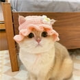 thumbnail image 3 of Chapeau de Chat Élastique Mignon Raffiné Chapeau pour Animaux de Compagnie Chiot Chatons Tricoté Chapeau Partie Photo Shoot Accessoires Décoration Chat Accessoires Automne Hiver, 3 of 12