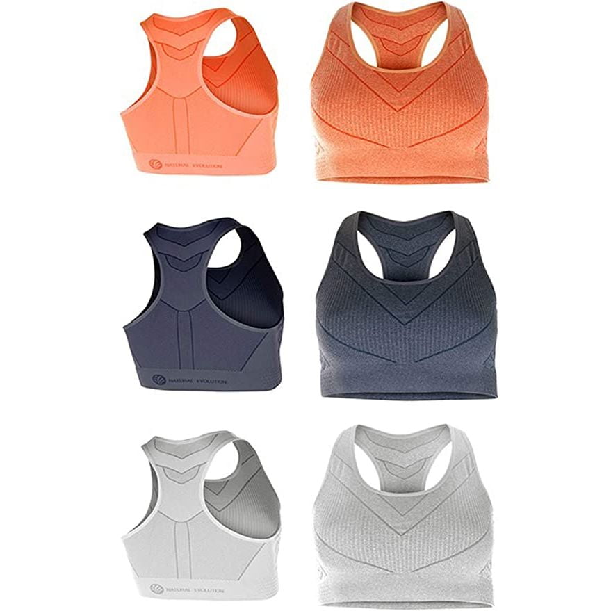 Crivit New Fitness Ladies Pack of Gym Yoga Running Sports Bra Size Small 38/40 (Navy) - Walmart.com
