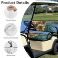 thumbnail image 5 of Garronmavis Green Leopard Sunflower Universal Fit Golf Cart Seat Covers for Sun Protection Breathable Summer Accessiores for Interior Split Backrest Front Seat Cover, 5 of 6