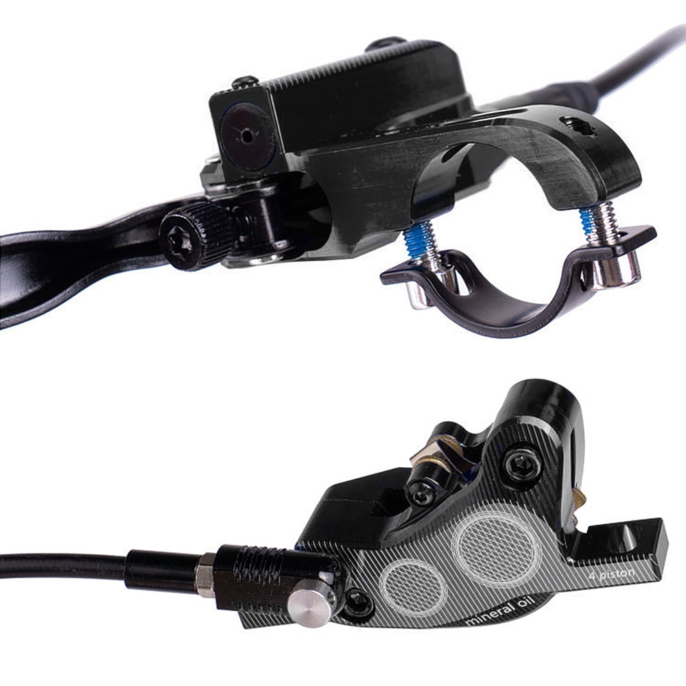Bicycle brake assembly 4 Piston MTB Hydraulic Bike Disc Brake Aluminum Front and Rear Caliper Brakes for Road Bike Mountain Bike Walmart