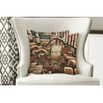 thumbnail image 2 of Ambesonne Rustic Throw Pillow Cover Pack of 2, American Barn Western Farm, 2 Pcs-20"x20", Paprika Caramel and Dark Teal, 2 of 5