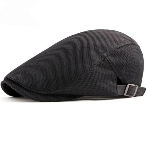 SikaFu Summer Breathable Beret New Fashion Men Beret Cap Women Plain Duckbill Flat Cap Driver Ivy Mesh Cap Men Newsboy Beret Hat