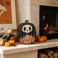 thumbnail image 2 of EverydayNest Wooden Halloween Pumpkin Ornament,Decorative Ghost Owl Figurine for Tabletop Shelf,Autumn Fall Centerpiece for Home Living Room Office Decor,5.9in, 2 of 4