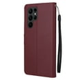 thumbnail image 6 of for Samsung Galaxy S25 Ultra Case, Samsung Galaxy S25 Ultra Wallet Case, Business Simple PU Leather Detachable Wrist Strap Women Men Slim Flip Phone Case Cover for Samsung Galaxy S25 Ultra, Winered, 6 of 6