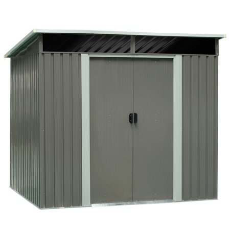 Outsunny Steel Outdoor Garden Storage Shed Yard Tool House 