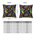 thumbnail image 3 of Rateoe Monster Car Pattern Throw Pillow Cover Premium Pillow Stuffer Sham Square for Decorative Cushion Bed Couch Sofa(Pillow insert not included), 3 of 8