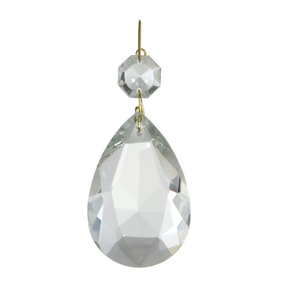 B&P Lamp® 2 Inch (50MM) Glass Pendalogue, Nickel Pin