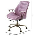 thumbnail image 2 of Acme Furniture Manager's Chair with Adjustable Height & Swivel, 330 lb. Capacity, Pink, 2 of 10