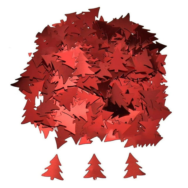 Copos De Nieve Confeti Invierno País De Las Maravillas DecoraciónNavidad ÁrbolRojo