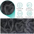 thumbnail image 4 of XXL Extended Black Gaming Mouse Pad with Stitched Edges Minimalist Topographic Map Desk Pads Large Contour Lines Mousepad Non-Slip Rubber Office Mouse Mat(Size:31.5x11.8in), 4 of 6