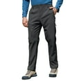 thumbnail image 2 of Men's Lite Waterproof Windproof Fleece Lined Warm Hiking Ski Snow Pants Expandable-Waist Gray M, 2 of 9
