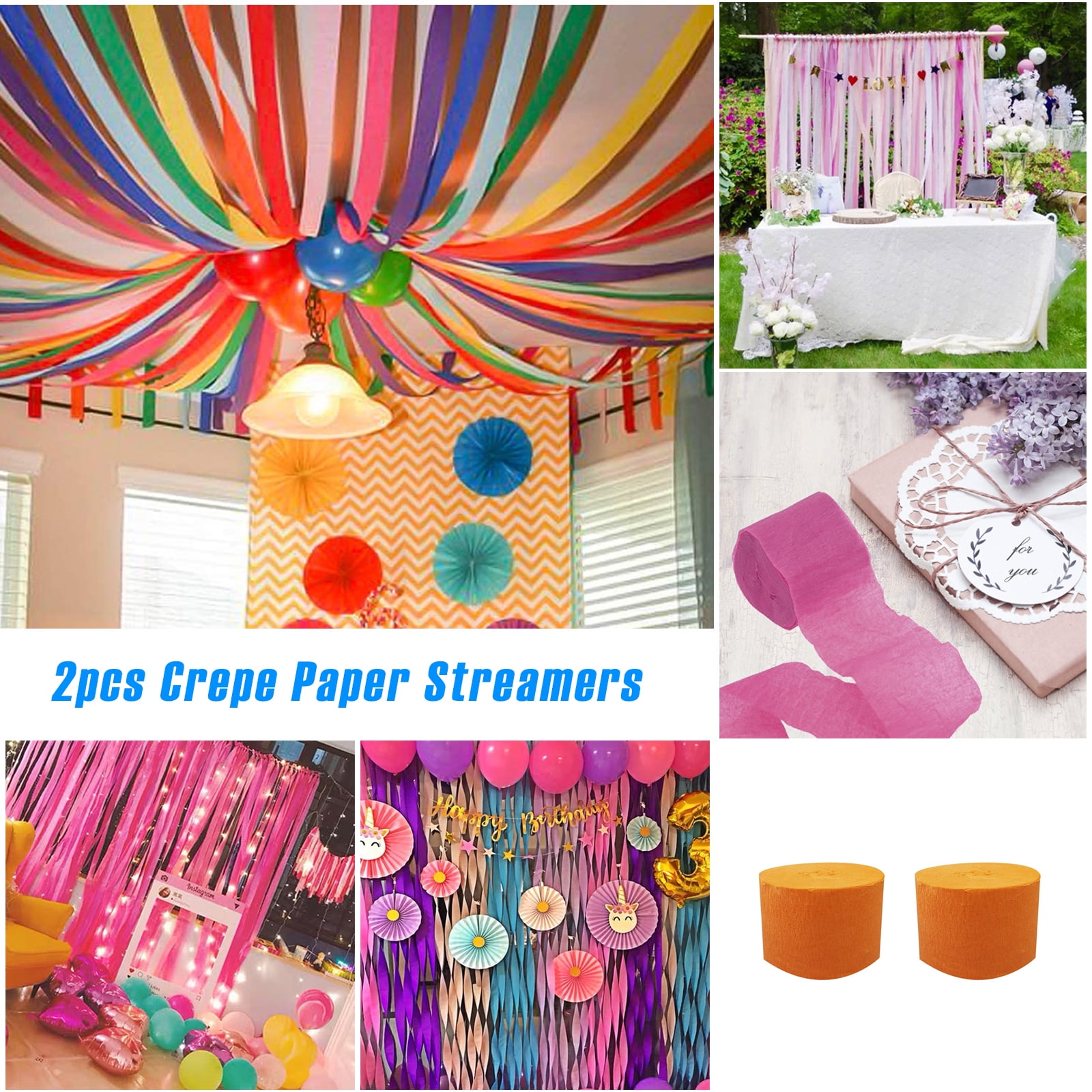 DISNEY CARS CREPE PAPER STREAMER ~  Birthday Party Supplies Hanging Decorations 