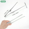 thumbnail image 3 of Uxcell 3 Pcs Korean and Japanese BBQ Tongs 11.2 Inch Barbecue Tongs 430 Stainless Steel Self-Standing Grill Tongs for Grill/Salad/Camping, 3 of 6