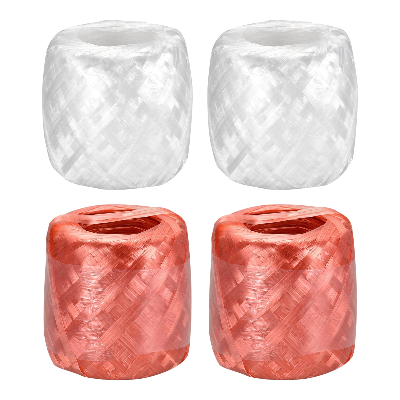 Uxcell Polyester Nylon Plastic Rope Twine Bundled for Packing ,250m Red