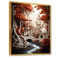 thumbnail image 2 of Designart "Surreal Castle Fantasy In Landscape" Castles Floater Framed Canvas Art Print, 2 of 5