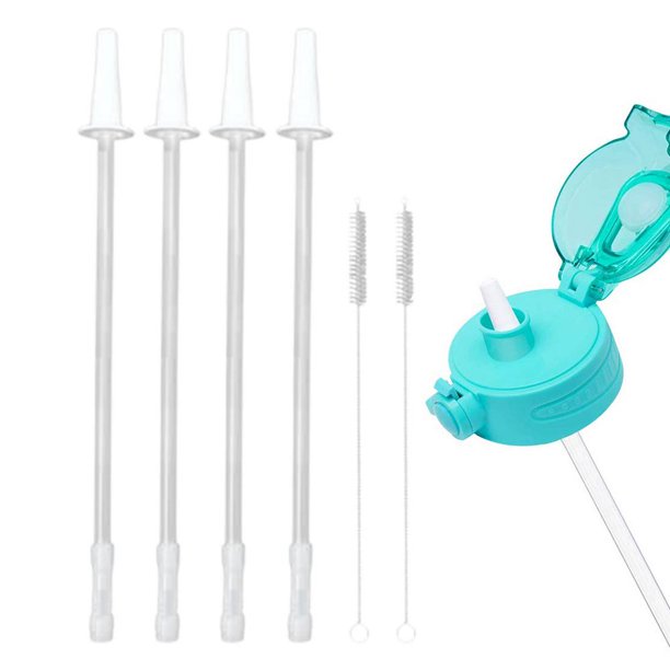 VIVIBEL Water Bottle Straw Gallon Water Bottle Straw Replacement Adjustable Straws For 128 Oz