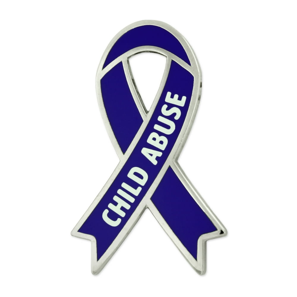 PinMart's Child Abuse Blue Awareness Ribbon Enamel Lapel Pin Walmart