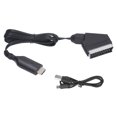 thumbnail image 1 of Convertisseur d'Interface Multimédia HD vers SCART, Diverses Sorties HD vers SCART Convertisseur 480i 576i Prise en Charge Utilisation pour VHS, 1 of 8