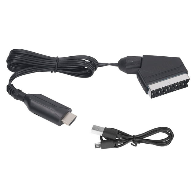 Convertisseur d'Interface Multimédia HD vers SCART, Diverses Sorties HD vers SCART Convertisseur 480i 576i Prise en Charge Utilisation pour VHS