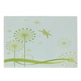 thumbnail image 1 of Dragonfly Cutting Board, Spring Theme with Dandelion Flowers Happiness Hope Summer Design, Decorative Tempered Glass Cutting and Serving Board, Small Size, Lime and Apple Green, by Ambesonne, 1 of 1