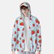 thumbnail image 2 of Fotbe Strawberry Chaqueta con Protección Solar UPF 50+ para Hombre y Mujer, Camisa con Capucha y Bolsillos-Small, 2 of 7