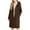 Brown, variant on Long Trench Coat with Hood Womens Single Breasted Dressy Casual Wool Blend Peacoat Jacket Pockets Winter Overcoat (S, Pink)