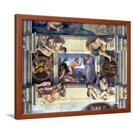 Sistine Chapel Ceiling Creation Of Eve With Four Ignudi 1510